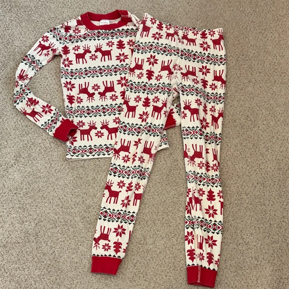 Hanna Andersson Dear Deer PJ Set, 10